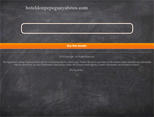 Tablet Screenshot of hoteldonpepeguayabitos.com
